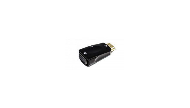 VORAGO ADAPTADOR HDMI - VGA + 3.5MM NEGRO