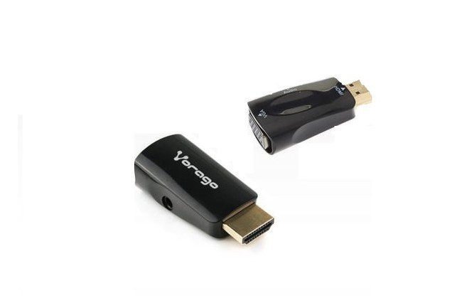 VORAGO ADAPTADOR HDMI - VGA + 3.5MM NEGRO