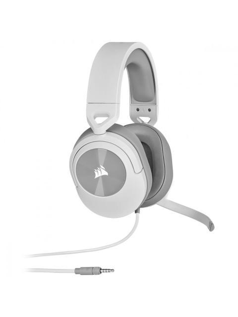 CORSAIR AUDIFONOS GAMER HS55 SURROUND 7.1 ALAMBRICO 1.8 METROS 3.5MM-USB BLANCO