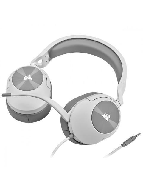 CORSAIR AUDIFONOS GAMER HS55 SURROUND 7.1 ALAMBRICO 1.8 METROS 3.5MM-USB BLANCO