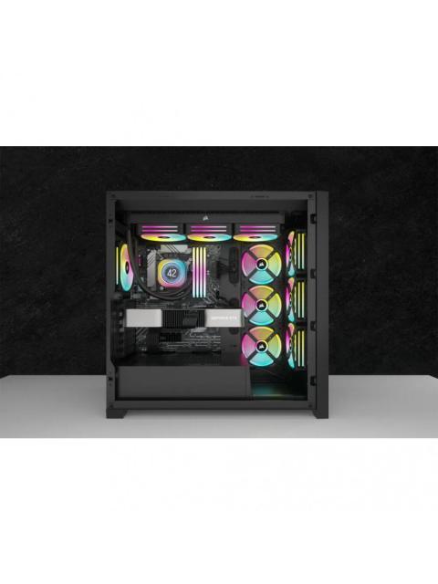 CORSAIR ICUE LINK H100I LCD RGB ENFRIAMIENTO LIQUIDO PARA CPU 2X 120MM HASTA 2400RPM NEGRO