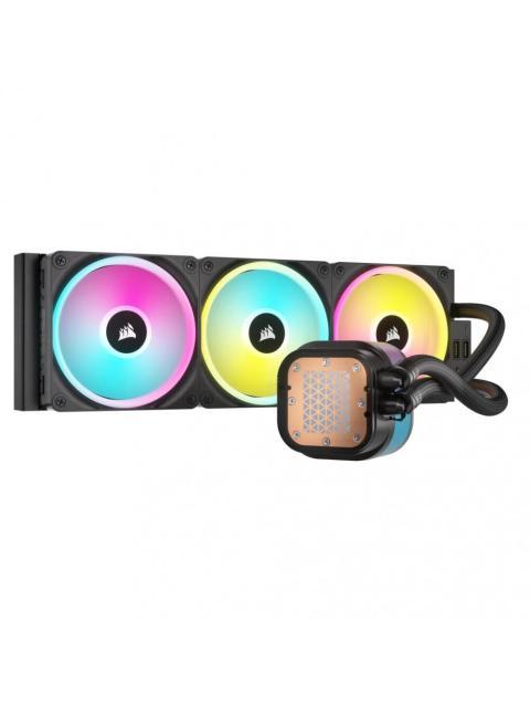 CORSAIR ICUE LINK H150I RGB AIO ENFRIAMIENTO LIQUIDO PARA CPU 3X 120MM HASTA 2400RPM NEGRO