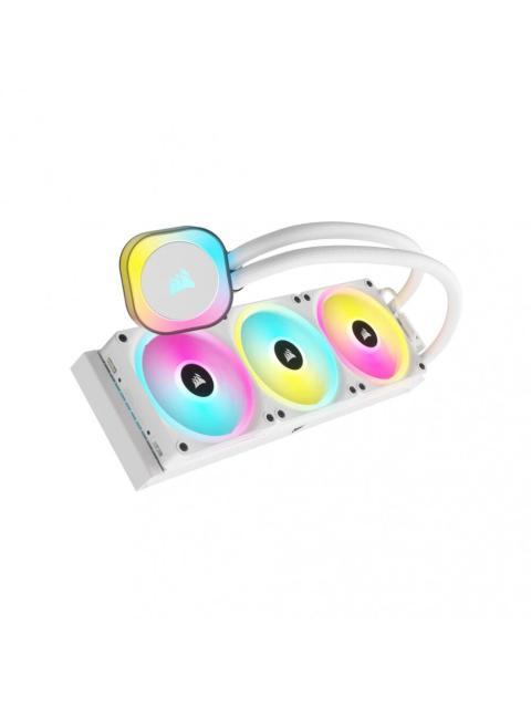 CORSAIR ICUE LINK H150I RGB ENFRIAMIENTO LIQUIDO PARA CPU 3X 120MM HASTA 2400RPM BLANCO