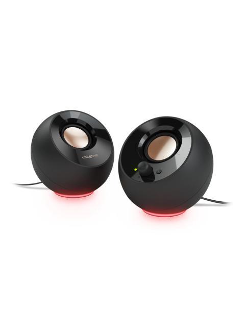 CREATIVE LABS BOCINA PARA COMPUTADORA PEBBLE SE ALAMBRICO 2.0 4W RMS 2 PIEZAS