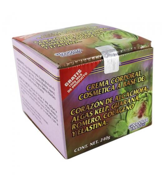 CREMA CORPORAL COSMETICA A BASE DE CORAZON DE ALCACHOFA CONT. 240 GN+VIDA