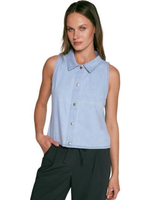 CROP TOP CROP TOP MEZCLILLA AZUL HOLLY LAND