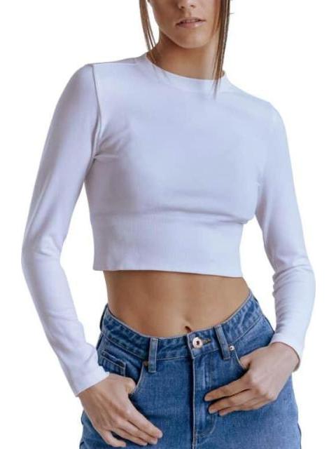 CROP TOP SEAMLESS BLANCO HOLLY LAND
