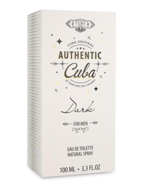 CUBA AUTHENTIC DARK 100ML EDT SPRAY