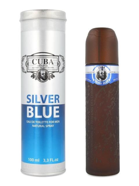 CUBA SILVER BLUE 100ML EDT SPRAY PARA HOMBRE