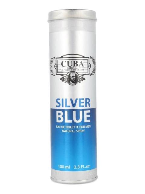 CUBA SILVER BLUE 100ML EDT SPRAY PARA HOMBRE