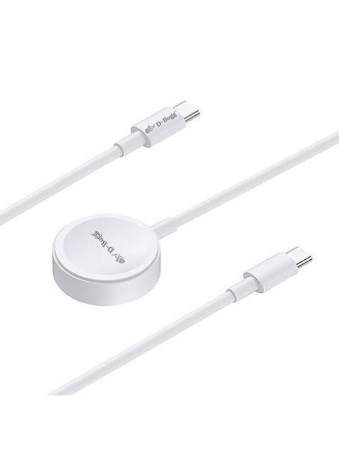 D-BUGG CABLE DE CARGA 2 EN 1 LIGHTNING - CARGADOR INALAMBRICO 1 METRO BLANCO