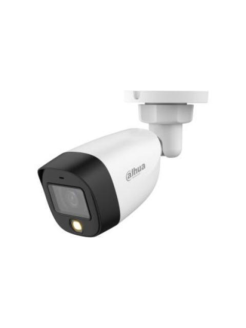 DAHUA FULLCOLORKIT KIT DE 4 CANALES FULL COLOR DE 2 MP. INCLUYE 4 CAMARAS HFW1209CNLED 1 XVR 4 CH H.265 + 1 IP (O HASTA 5 CANALES IP). SMD+
