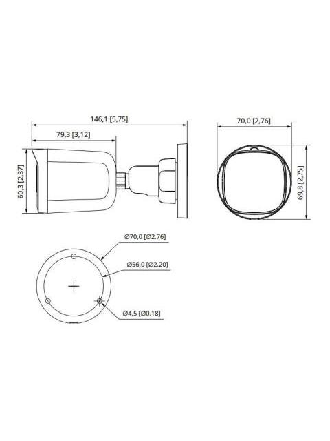 DAHUA HACB1A21U36 CAMARA BULLET DE 2 MEGAPIXELES- 1080P- LENTE 3.6MM- 80° DE APERTURA- VISION NOCTURNA IR 30MTS- RESISTENCIA IP67