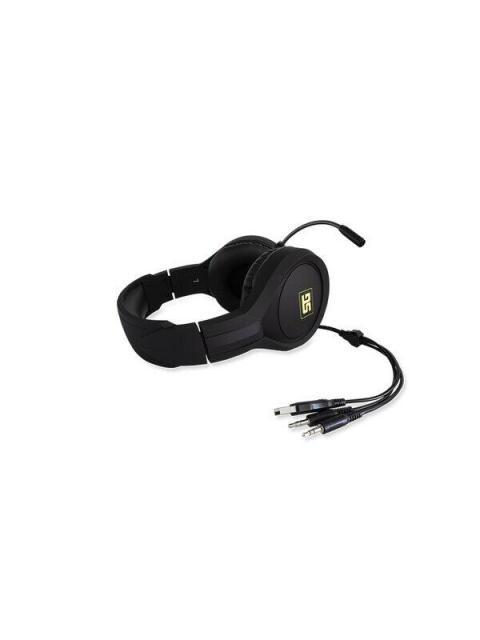 VORAGO AUDIFONOS GAMER HS-501 ALAMBRICO 2.2 METROS 3.5MM NEGRO
