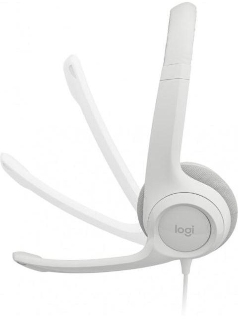 LOGITECH AUDIFONOS CON MICROFONO H390 ALAMBRICO 1.9 METROS USB BLANCO