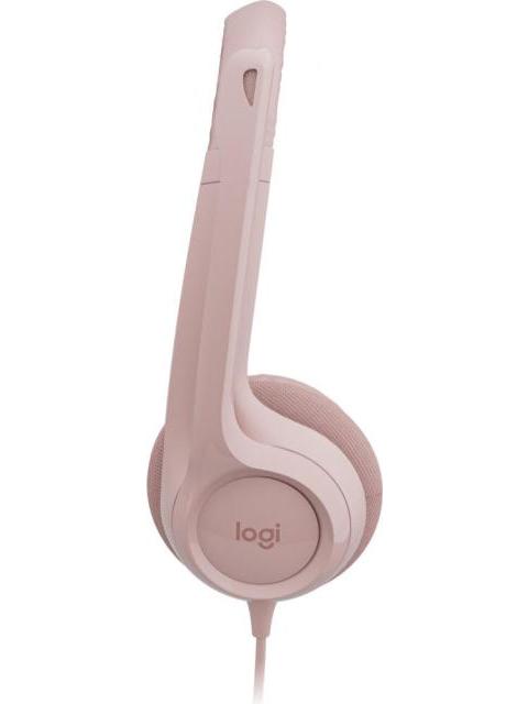 LOGITECH AUDIFONOS CON MICROFONO H390 ALAMBRICO 1.9 METROS USB ROSA
