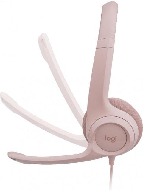 LOGITECH AUDIFONOS CON MICROFONO H390 ALAMBRICO 1.9 METROS USB ROSA