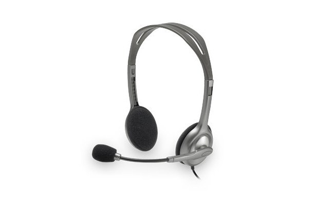 LOGITECH AUDIFONOS CON MICROFONO H111 ALAMBRICO 1.8 METROS 3.5MM GRIS