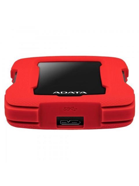 DISCO DURO EXTERNO ADATA HD330 2.5 1TB USB 3.1 ROJO-NEGRO A PRUEBA DE GOLPES - PARA MAC-PC