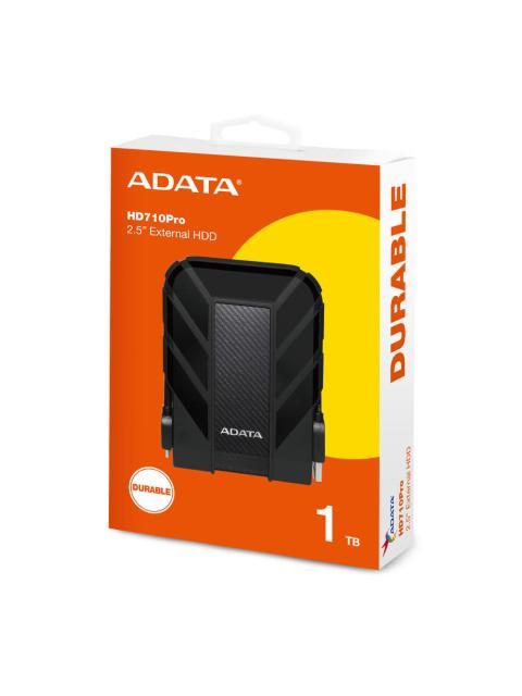 DISCO DURO EXTERNO ADATA HD710 PRO 2.5 1TB USB 3.0 NEGRO A PRUEBA DE AGUA Y GOLPES - PARA MAC-PC