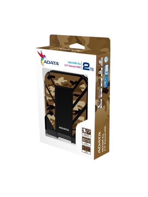 DISCO DURO EXTERNO ADATA HD710M PRO 2.5 1TB USB 3.0 CAMUFLAJE A PRUEBA DE AGUA POLVO Y GOLPES - PARA MAC-PC