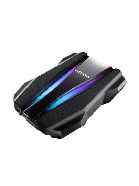DISCO DURO EXTERNO ADATA HD770G RGB 2.5 2TB USB NEGRO A PRUEBA DE AGUA POLVO Y GOLPES