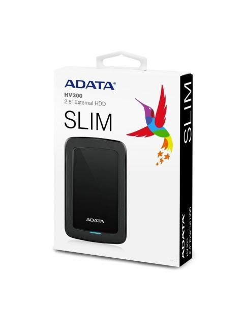DISCO DURO EXTERNO ADATA HV300 2.5 2TB USB 3.1 NEGRO - PARA MAC-PC