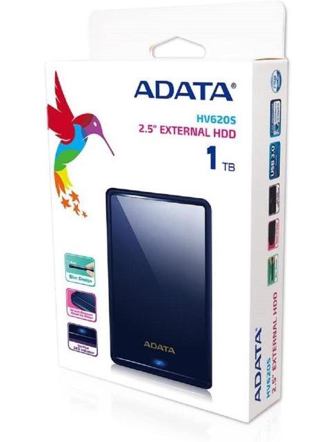 DISCO DURO EXTERNO ADATA HV620S 2.5 1TB USB 3.0 AZUL - PARA MAC-PC
