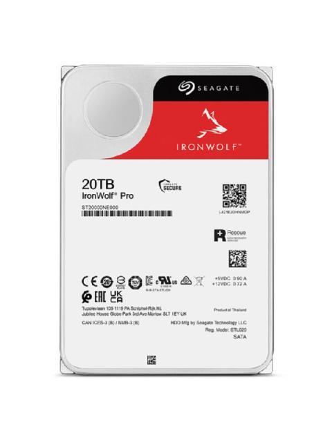 DISCO DURO PARA NAS SEAGATE IRONWOLF PRO 3.5 DE 1 A BAHIAS ILIMITADAS 20TB SATA III 6GBIT-S 7200RPM 256MB CACHE