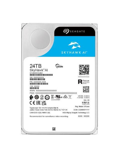 DISCO DURO PARA VIDEOVIGILANCIA SEAGATE SKYHAWK 3.5 24TB SATA III 6 GBIT-S 7200RPM 512MB CACHE