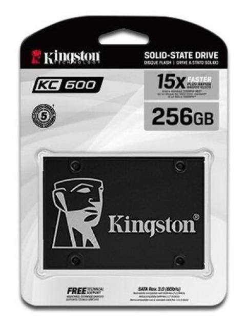 SSD KINGSTON KC600 NAND 3D TLC 256GB SATA III 2.5 7MM