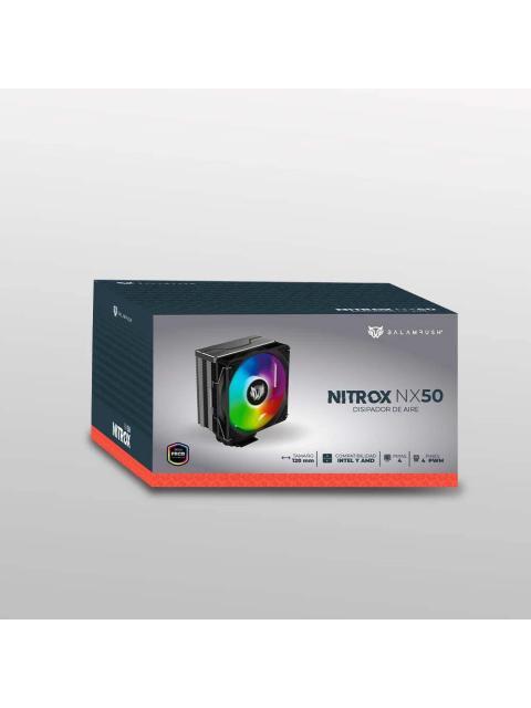 DISIPADOR CPU BALAM RUSH NITROX NX50 120MM 800 - 1800RPM NEGRO