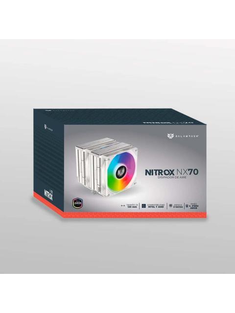 DISIPADOR CPU BALAM RUSH NITROX NX70 120MM 600 - 1800RPM BLANCO