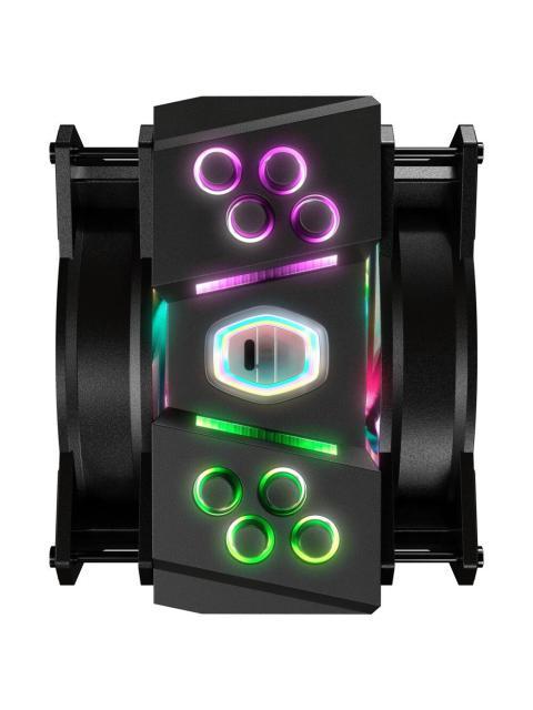 DISIPADOR CPU COOLER MASTER MASTERAIR MA410M 2 X 120MM 650 - 1800RPM NEGRO