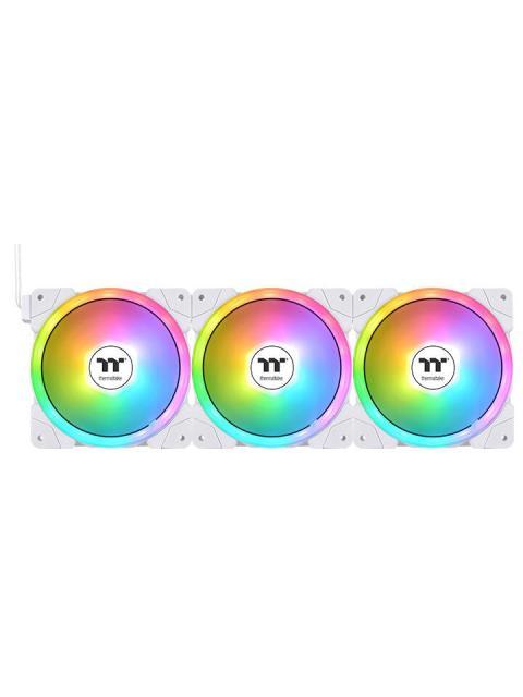VENTILADOR THERMALTAKE SWAFAN EX12 ARGB SYNC 120MM 500 - 2000RPM BLANCO - 3 PIEZAS
