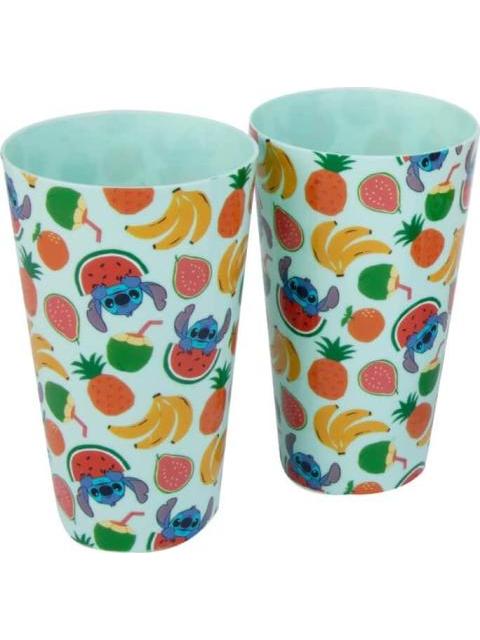 DISPENSADOR DE AGUA CON VASOS MULTICOLOR STITCH
