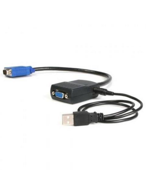 STARTECH  MINI DUPLICADOR DIVISOR DE VIDEO VGA DE 2 PUERTOS USB NEGRO