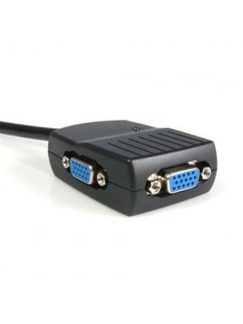 STARTECH  MINI DUPLICADOR DIVISOR DE VIDEO VGA DE 2 PUERTOS USB NEGRO
