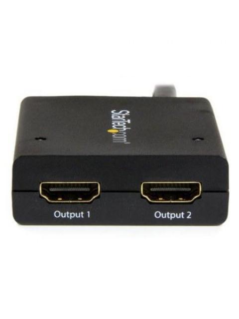 STARTECH  DIVISOR DE VIDEO HDMI DE 2 PUERTOS SPLITTER HDMI 4K 30HZ DE 2X1 ALIMENTADO POR USB