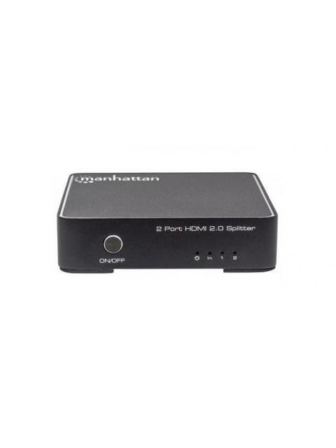 MANHATTAN VIDEO SPLITTER HDMI 2 PUERTOS NEGRO