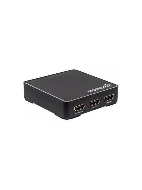 MANHATTAN VIDEO SPLITTER HDMI 2 PUERTOS NEGRO