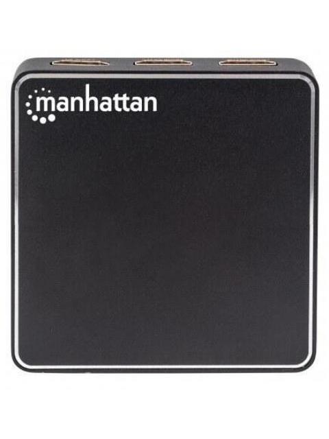 MANHATTAN VIDEO SPLITTER HDMI 2 PUERTOS NEGRO