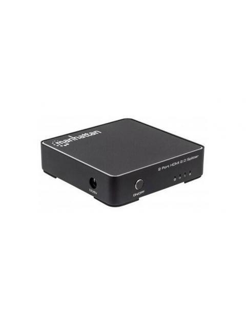MANHATTAN VIDEO SPLITTER HDMI 2 PUERTOS NEGRO