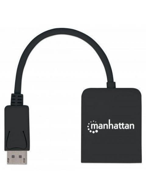 MANHATTAN DIVISOR DE VIDEO DISPLAYPORT MACHO - 2X HDMI HEMBRA NEGRO