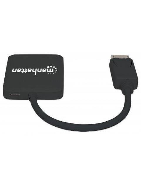 MANHATTAN DIVISOR DE VIDEO DISPLAYPORT MACHO - 2X HDMI HEMBRA NEGRO