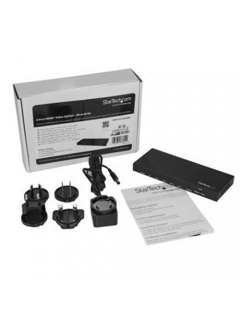 STARTECH  VIDEO SPLITTER HDMI 4 PUERTOS NEGRO