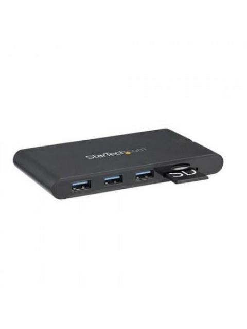 STARTECH  DOCKING STATION USB-C 3X USB A 3.0 1X HDMI 1X VGA NEGRO