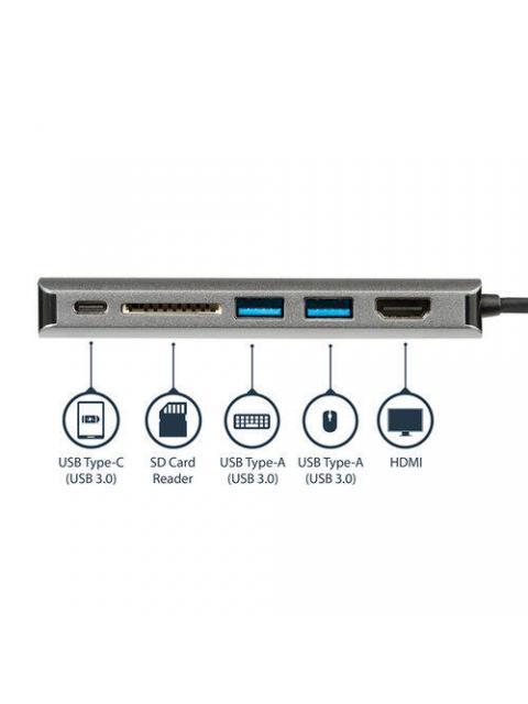 STARTECH  DOCKING STATION HDMI 1X USB C 3.0 1X RJ-45 NEGRO