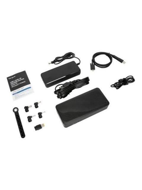 TARGUS DOCKING STATION DV4K USB-C 3.2 1X USB-C 3.2 4X USB-A 2X HDMI 2X DISPLAYPORT 1X RJ-45 NEGRO