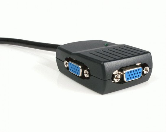 STARTECH  MINI DUPLICADOR DIVISOR DE VIDEO VGA DE 2 PUERTOS USB NEGRO